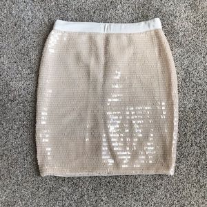 NWT Caché rectangle sequin mini skirt - size 2